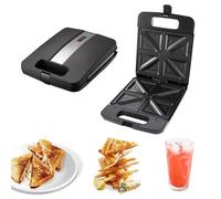 TOKIUS Appareil à Sandwich 1200W sans BPA - Chauffage électrique Double Face - Machine à sandwich Panini Toast Cuisine Noir