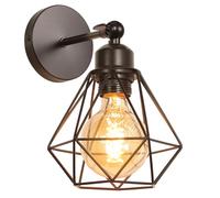 TOKIUS Applique Murale Interieur Vintage Industrielle Plafonnier Luminaire E27 en Métal Lampe Murale Industrielles Rétro Réglable 180° éclairage Mural Cuisine Salon (1pcs)