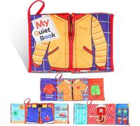 Tokiyis Jouet Bebe 1 an Jeux Montessori Busy Board 1 2 3 Ans,Quiet Book Jouet Enfant 12 18 Mois,10 in 1 Tissu Doux Apprentissage Précoce Compétences,Jouet Livre Bebe Cadeau Garçons Et Filles 1-3 Ans