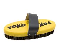 Toko Brosse Base Brush Ovale – Crin de cheval avec sangle – Jaune/Noir