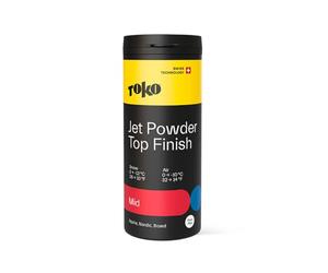TOKO Jet Powder Top Finish Mid 30 g -2° à -12° Poudre de cire de course | Cire de ski sans fluor pour course de ski. Synergie parfaite avec Jet Liquid pour une performance de glisse durable.