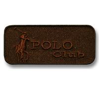 TOKO-Kurzwaren.de Ecusson Polo Club Marron Thermocollant