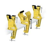 TOKO World Cup Lot de 3 étaux de Ski Alpin pour réglage et épilation à la Cire - Poignée antidérapante sécurisée et Angle réglable pour la préparation des Bords.