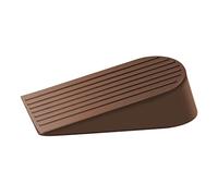 TOKPLNU Cale de porte extra large en caoutchouc antidérapant pour sol, portail, maisons, jardin, extérieur, marron