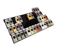 TOKSEL Étagère à épices en acrylique pour tiroirs, insert de tiroir à épices, combinable librement, de 13 à 26 pouces, rangement d'épices