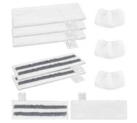 TOKSEO Bonnettes Microfibre pour Nettoyeurs Vapeur Kärcher, Accessoires Set de Chiffons, Lingette Remplacement pour Nettoyeurs Vapeur Kärcher Easyfix SC1 SC2 SC3 SC4 SC5