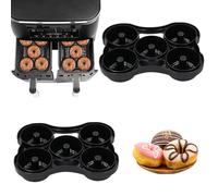 TOKSEO Lot de 2 moules à donuts pour friteuse à air chaud, en silicone, accessoires compatibles avec Ninja AF400EU, AF451EU, SL400EU et AF500DE