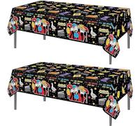 TOKYMOON Lot de 2 Napperons jetables sur le thème des meilleurs amis Friendsgiving 137x221 cm Napperons de table pour fête d'anniversaire pour les meilleurs amis Décorations de fête TV Fournitures