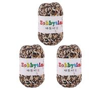 TOKYMOON Lot de 3 pelotes de fil arc-en-ciel super doux pour tricot, crochet, projets de bricolage