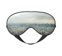 Tokyo Bird Eye View Masque de sommeil doux pour les yeux Sangle réglable Fonctionne en position de sieste Aide au sommeil