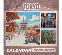 Tokyo Calendar 2026-2027: 18 Month Planner To Keep You On Track from Sep 2026 to Dec 2027,Square 8.5 x 8.5 Inches Gift For Organizing & Planning