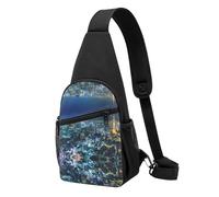 Tokyo City Sac à bandoulière décontracté en polyester durable avec plusieurs poches et porte-clés, sangle réglable pour homme et femme