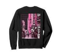 Tokyo City Street Cyberpunk Japan Backprint Streetwear Art Sweatshirt