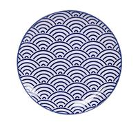 TOKYO design studio Assiette Nippon Blue Ondes 16x2cm