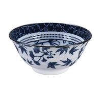 TOKYO design studio Bol à ginko bleu/blanc - Flora Japonica - 14,8 x 7 cm 500 ml