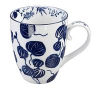 TOKYO design studio Gobelet bleu et blanc Lierre - Flora Japonica - 8,5 x 10,2 cm 380 ml