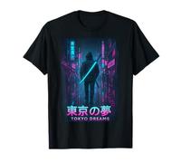 Tokyo Dreams Samurai Japonais Cyberpunk Streetwear T-Shirt