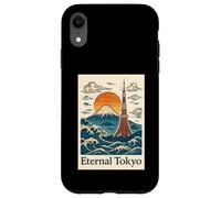 Tokyo éternel - Ukiyo-e Style Mount Fuji & Tokyo Tower Coque pour iPhone XR