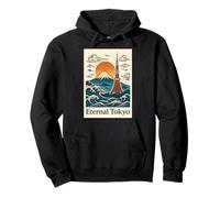 Tokyo éternel - Ukiyo-e Style Mount Fuji & Tokyo Tower Sweat à Capuche