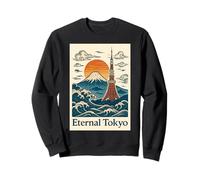 Tokyo éternel - Ukiyo-e Style Mount Fuji & Tokyo Tower Sweatshirt