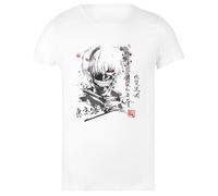 Tokyo Ghoul Big Teeth T-Shirt Femme Basic Coton Blanc