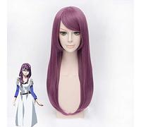 Tokyo Ghoul Guru Rize Kamishiro Long ondulé violet résistant à la chaleur cheveux synthétiques Anime Costume Cosplay perruques + bonnet de perruque