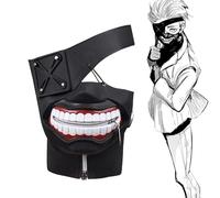 Tokyo Ghoul Kaneki Ken Drop Masque en caoutchouc pour Halloween, Noël, cosplay, cadeau de jeu de rôle
