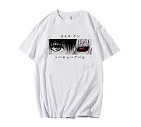 Tokyo Ghoul T-Shirt Ken Kaneki Anime Graphique Imprimé À Manches Courtes Tops Hommes Femmes Crewneck Chemises Tee
