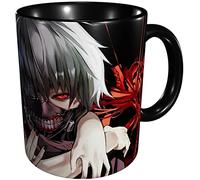 Tokyo Ghoul Tasse à café en céramique Motif dessin animé Tokyo Ghoul Pour le bureau et la maison, 325 ml