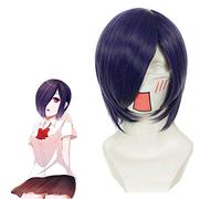 Tokyo Ghoul Touka Kirishima perruque Cosplay Costume Kirishima Toka femmes cheveux synthétiques courts Peruca Anime Halloween perruques + casquette de perruque KUZZ0618