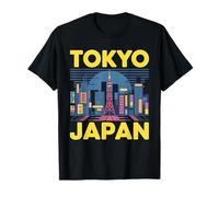 Tokyo Japan Design rétro Motif Paysage Urbain T-Shirt