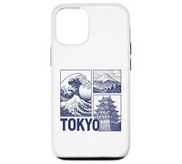 Tokyo Japan Graphic Mount Fuji Great Wave Château Traditionnel Coque pour iPhone 12/12 Pro