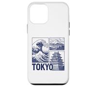 Tokyo Japan Graphic Mount Fuji Great Wave Château Traditionnel Coque pour iPhone 12 Mini