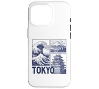 Tokyo Japan Graphic Mount Fuji Great Wave Château Traditionnel Coque pour iPhone 16 Pro