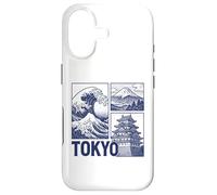 Tokyo Japan Graphic Mount Fuji Great Wave Château Traditionnel Coque pour iPhone 17