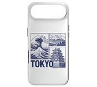Tokyo Japan Graphic Mount Fuji Great Wave Château Traditionnel Coque pour iPhone Air