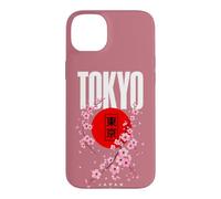 Tokyo Japan Kanji Sakura Cerise Fleur Rouge Sun Cercle Coque pour iPhone 14 Plus