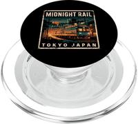 Tokyo Japan Midnight Train Vintage Rail Otaku Souvenir de Fan PopSockets PopGrip pour MagSafe