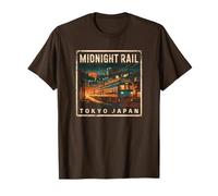 Tokyo Japan Midnight Train Vintage Rail Otaku Souvenir de Fan T-Shirt