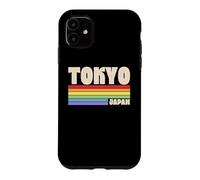 Tokyo Japan Rainbow Gay Pride Merch Retro années 70 80 Queer Coque pour iPhone 11