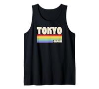 Tokyo Japan Rainbow Gay Pride Merch Retro années 70 80 Queer Débardeur