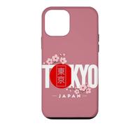 Tokyo Japon Bloc Sakura Cerisier Fleurs Rouge Soleil Art Coque pour iPhone 12 Mini