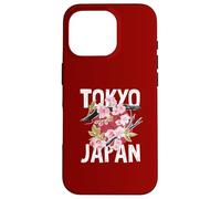 Tokyo, Japon, Cerisier Sakura en Fleur sur Le Soleil Rouge du Japon Coque pour iPhone 16 Pro