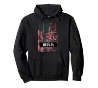 Tokyo Japon Cyberpunk City Japonaise Kanji Capitale Sweat à Capuche