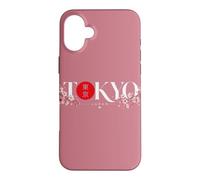 Tokyo Japon Horizon Sakura Cerisier Fleur Rouge Soleil Coque pour iPhone 16 Plus