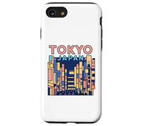 Tokyo Japon Minimalist City Lights Night Travel Souvenir Coque pour iPhone SE (2020) / 7 / 8
