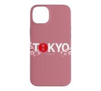 Tokyo Japon Minimaliste Esthétique Sakura Cerisier Fleur Coque pour iPhone 14 Plus
