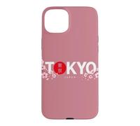 Tokyo Japon Minimaliste Esthétique Sakura Cerisier Fleur Coque pour iPhone 15 Plus