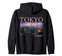 Tokyo Japon Mont Fuji Cityscape Pride Skyline Japonaise Sweat à Capuche