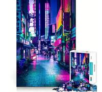 Tokyo, Japon Puzzle 1000 pièces pour Adultes Jeu de logique et de Partage Qualité supérieure Cadeau de qualité 50x75cm